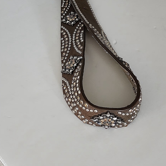 Vintage Rhinestone Studded Buckle Belt - Picture 12 of 14